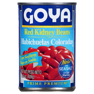 Goya Prime Premium Low Sodium, Red Kidney Beans