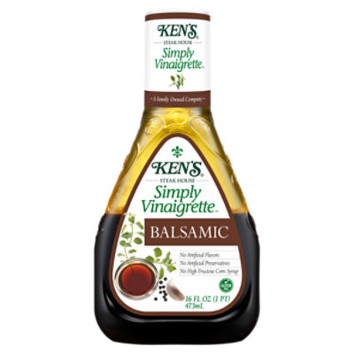 Ken's Steak House Simply Vinaigrette Balsamic, 16 fl oz ShopRite