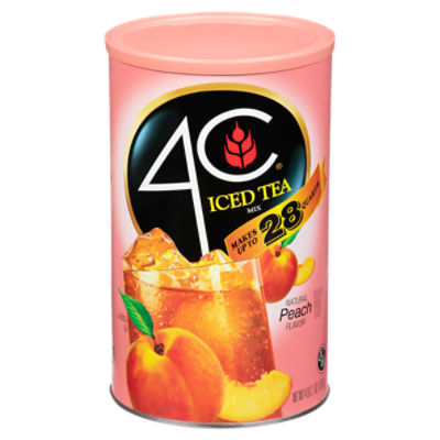4C Natural Peach Flavor Iced Tea Mix, 66.1 ShopRite