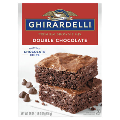GHIRARDELLI Premium Double Chocolate Brownie Mix, 18 oz Fairway
