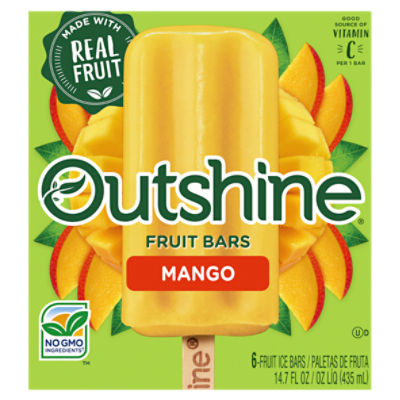Outshine Mango Fruit Ice Bars, 6 count, 14.7 fl oz ShopRite