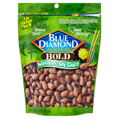 Blue Diamond Almonds Bold Wasabi & Soy Sauce Flavored Almonds Value