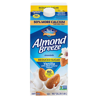 Blue Diamond Almonds Almond Breeze Reduced Sugar Vanilla Almondmilk