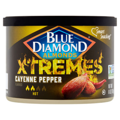 Blue Diamond Almonds Xtremes Cayenne Pepper Flavored Almonds, 6 oz