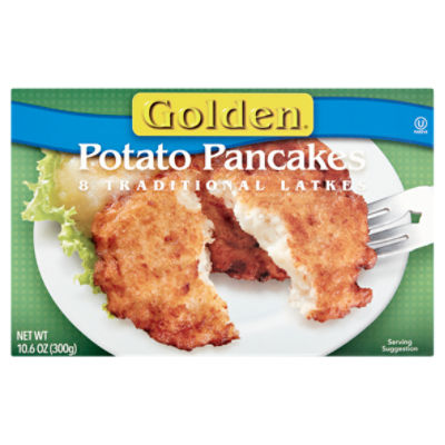 Golden Traditional Latkes Potato Pancakes, 8 count. 10.6 oz ShopRite