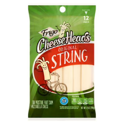 Frigo Cheese Heads Original String Cheese, 12 count, 12 oz ShopRite