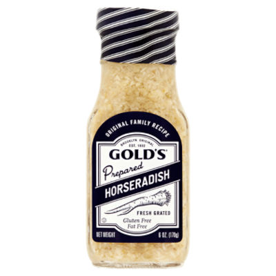 Gold's Fresh Grated Prepared Horseradish, 6 oz Gourmet