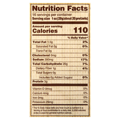 Utz Pretzel Nutritional Information Besto Blog