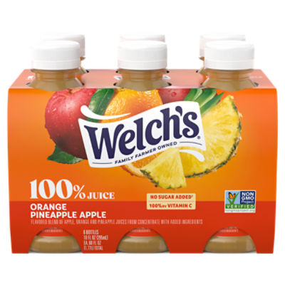 Welch's 100 Orange Pineapple Apple Juice, 10 fl oz OntheGo Bottle
