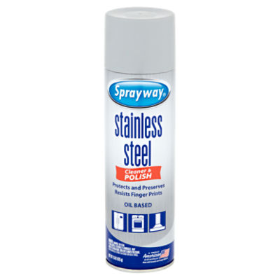 Sprayway Stainless Steel Cleaner & Polish, 15 oz