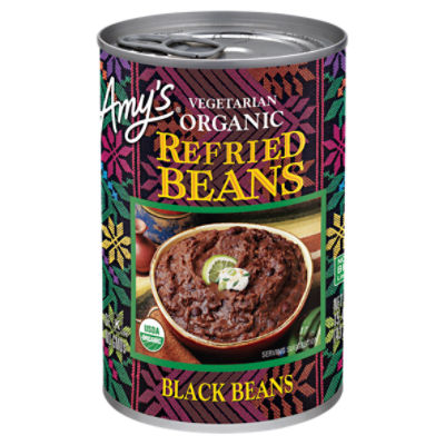 Amy's Vegetarian Organic Refried Black Beans, 15.4 oz ShopRite