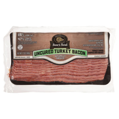 Brunckhorst's Boar's Head Naturally Smoked Uncured Turkey Bacon, 12 oz