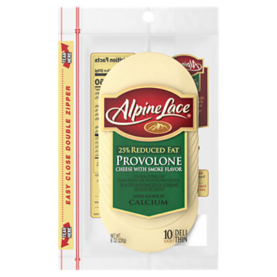 Alpine Lace® Sliced Provolone Cheese with Smoked Flavor, 8 oz Fairway
