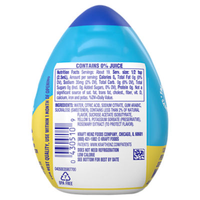 Mio Lemonade Nutrition Facts Besto Blog