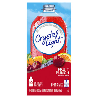 Crystal Light Fruit Punch Drink Mix, 0.09 oz, 10 count ShopRite