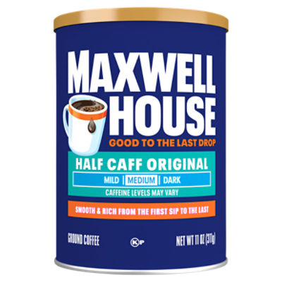 Maxwell House Lite Half Caff Ground Coffee 1/2 the Caffeine, 11 oz Canister ShopRite