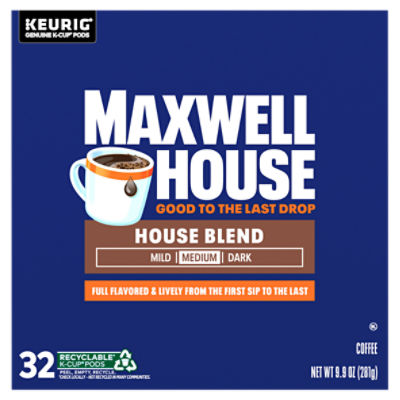 Maxwell House House Blend KCup Coffee Pods, 32 ct Box ShopRite