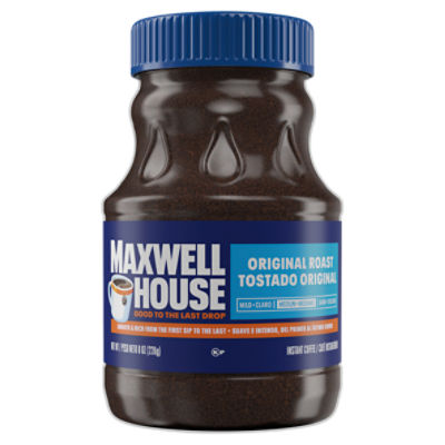 Maxwell House The Original Roast Instant Coffee, 8 oz Jar ShopRite