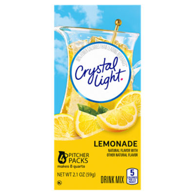 Crystal Light Lemonade Drink Mix, 4 count, 2.1 oz Fairway