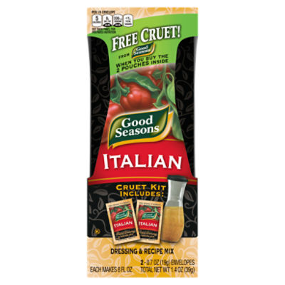 Good Seasons Italian Dressing & Recipe Seasoning Mix with Free Cruet
