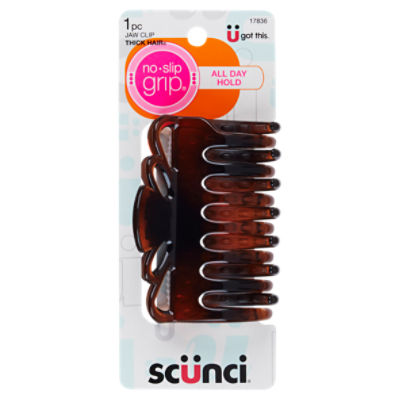 Scunci No Slip Grip 9 cm Thick Hair Crown Jaw Clips ShopRite