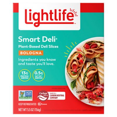 Lightlife Smart Deli Bologna PlantBased Deli Slices, 5.5 oz
