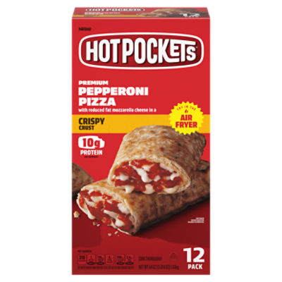 Hot Pockets Premium Pepperoni Pizza Crispy Crust, Sandwiches