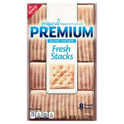 Nabisco Premium Original Fresh Stacks Saltine Crackers, 8 count, 13.6