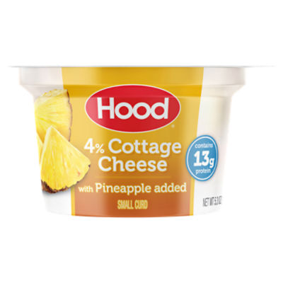Hood 4 Cottage Cheese with Pineapple Added, 5.3 oz The Fresh Grocer