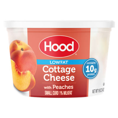 Hood Lowfat Cottage Cheese with Peaches, 16 oz ShopRite