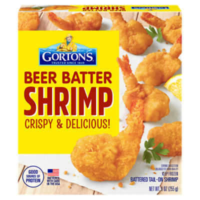 Gorton's Beer Battered 100 Whole Shrimp, Battered TailOn Shrimp