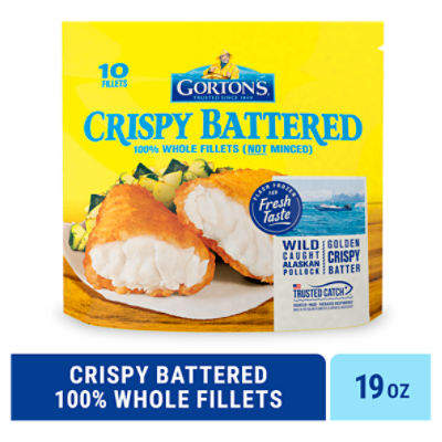 Gorton's Crispy Battered Fish, Wild Caught Alaskan Pollock