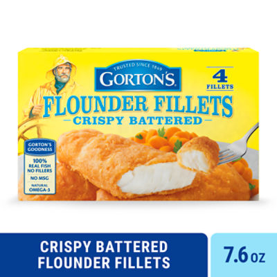 Gorton's Crispy Battered Fish 100 Real Fish Fillets, Wild Caught