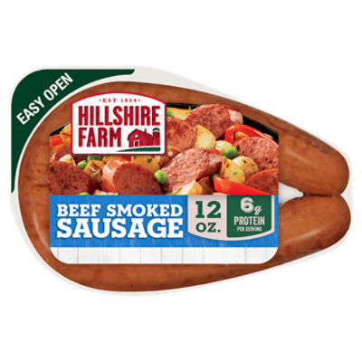 Hillshire Farm Beef Smoked Sausage, 12 oz.