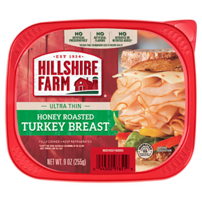 Hillshire Farm Ultra Thin Sliced Deli Lunch Meat Honey Roasted, Turkey