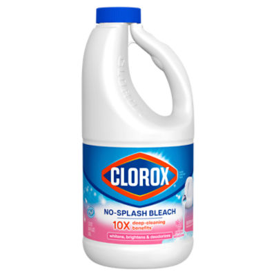 Clorox SplashLess Bleach, Fresh Meadow, 40 Ounce Bottle (Package May Vary)