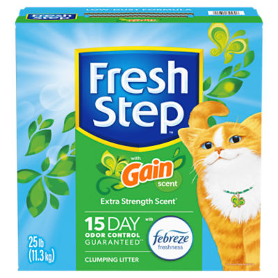 Fresh Step Clumping Cat Litter with Gain Scent, 25 lb ShopRite