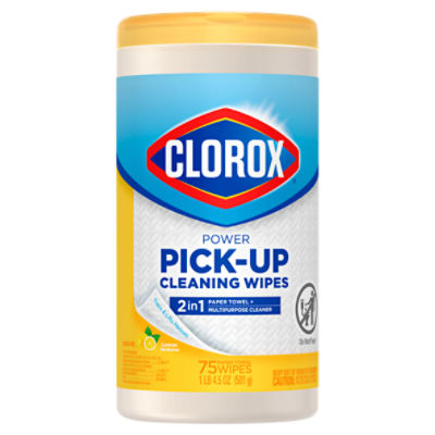 Clorox Lemon Verbena MultiPurpose Paper Towel Wipes, 75 count, 1 lb 4.5 oz