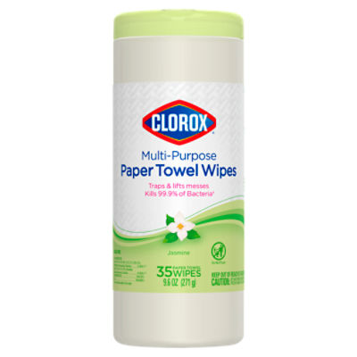 Clorox Jasmine MultiPurpose Paper Towel Wipes, 35 count, 9.6 oz