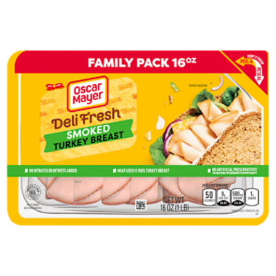 Oscar Mayer Deli Fresh Smoked Turkey Breast Family Pack, 16 oz ShopRite