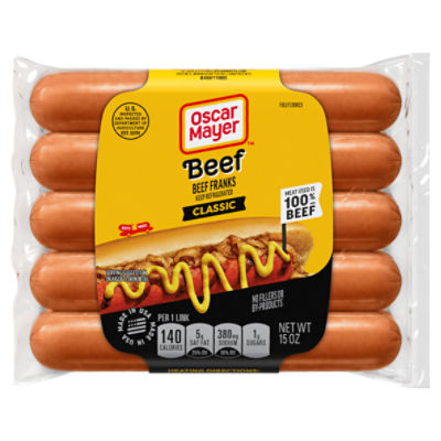Oscar Mayer Classic Beef Franks Hot Dogs, 10 ct Pack ShopRite