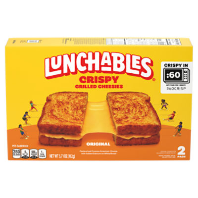 Lunchables Crispy Grilled Cheesies, Original American Cheese Sandwich