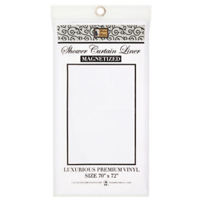 Better Home White Shower Curtain Liner ShopRite