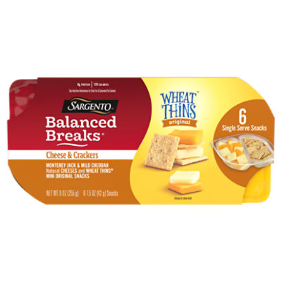 Sargento® Balanced Breaks® Monterey Jack & Mild Cheddar & WHEAT THINS