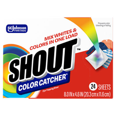 Shout Color Catcher, DyeTrapping Sheets, 24 Sheets ShopRite