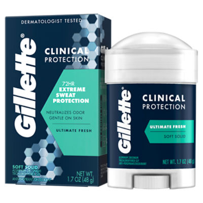 Gillette Clinical Protection Soft Solid Ultimate Fresh 72hr Anti