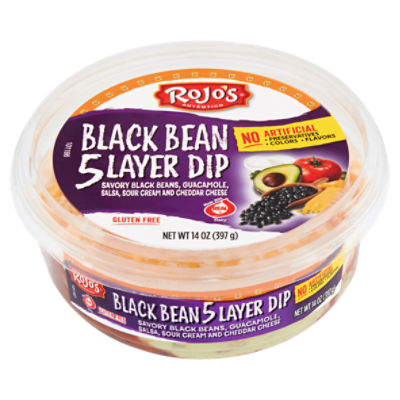 Rojo's Black Bean 5 Layer Dip, 14 oz