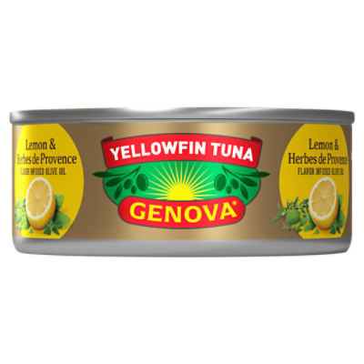 Genova Premium Yellowfin Tuna in Lemon and Herbes de Provence Infused Olive Oil 5 oz ShopRite