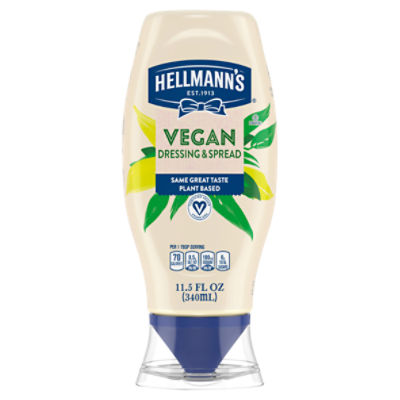 Hellmann's Vegan Dressing and Spread PlantBased Mayonnaise 11.5 oz, 1 Ct