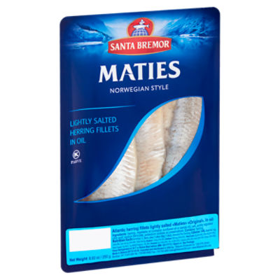 Santa Bremor Maties Norwegian Style Lightly Salted Herring Fillets in